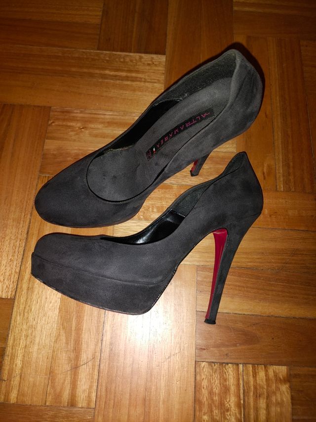 Scarpe tacco alto grigio