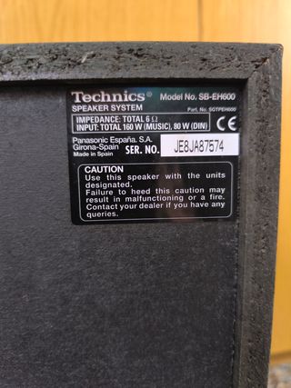 Minicadena Technics SH-EH500 Plata