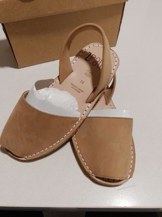 Sandalias Menorquinas Zapato Piel Talla 31