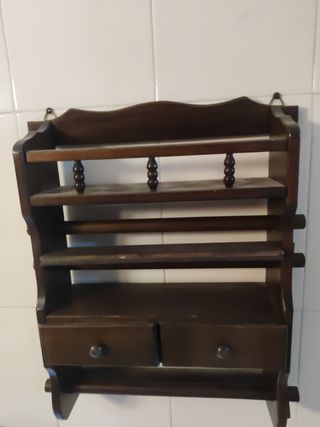 Especiero vintage de madera marrón✨ 
