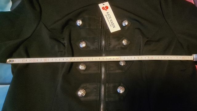 Chaqueta militar KATE KASIN mujer negra