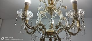 Lámpara de cristal de bohemia 