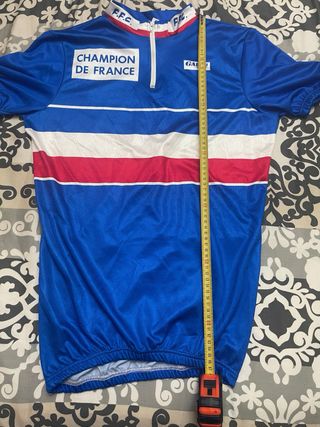 Maillot Ciclista Campeón Francia FFC
