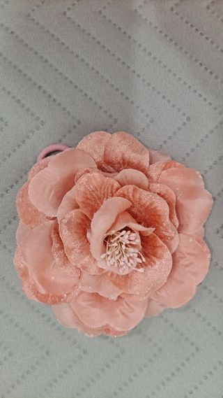 Broche Tocado Camelia Rosa Empolvado