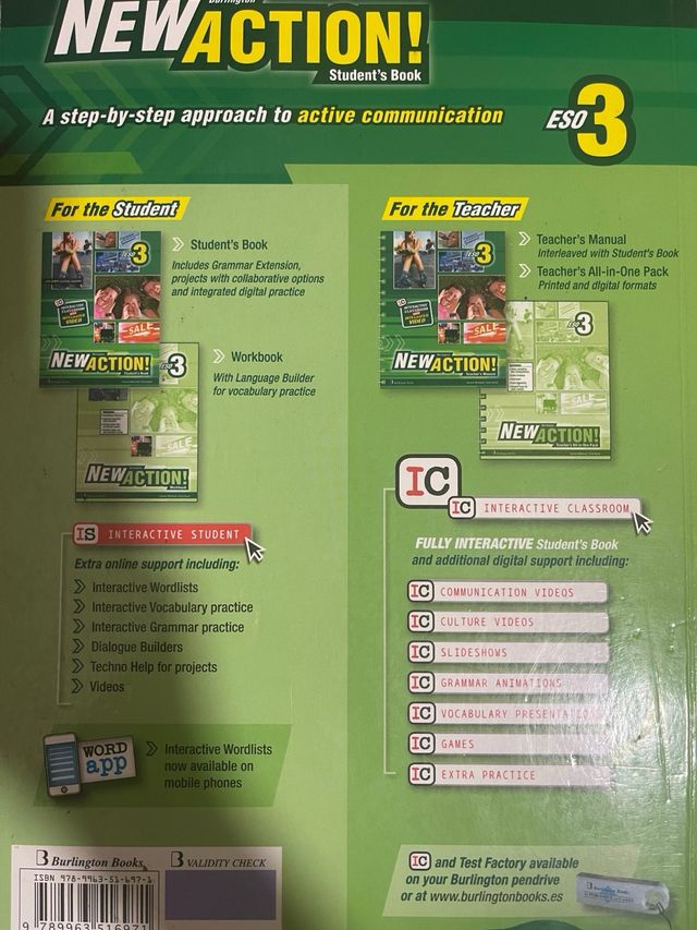 libro inglés (New Action)