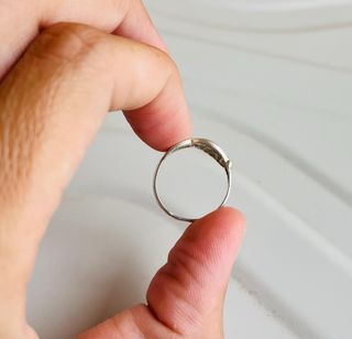 Anillo de Plata con cenefa, talla 10.5 (16.1 mm)