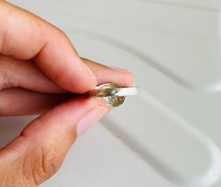 Anillo de Plata con cenefa, talla 10.5 (16.1 mm)