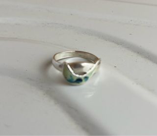 Anillo de Plata con cenefa, talla 10.5 (16.1 mm)