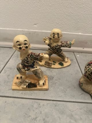 Set 4 Statue Bambini Cinesi