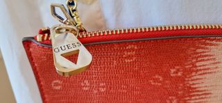 Bolso Guess Rojo Cartera Colgar