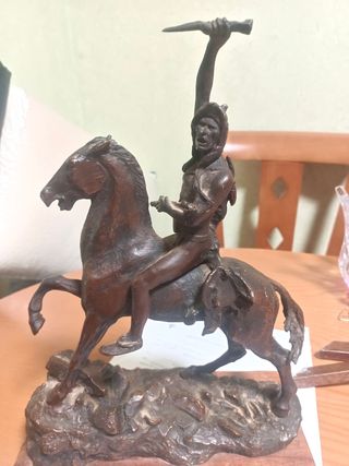 Escultura de bronce. Frederic Remington. The Scalp