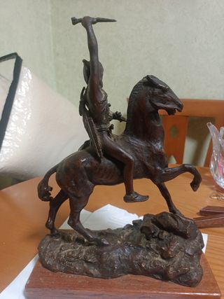 Escultura de bronce. Frederic Remington. The Scalp