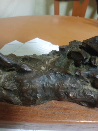 Escultura de bronce. Frederic Remington. The Scalp