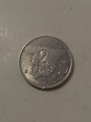 Moneda 2 Pesetas 1982 Juan Carlos I