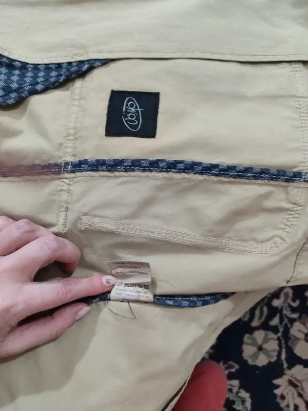 Giacca uomo beige cotone tg 46