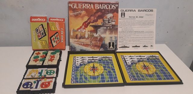 Juego Guerra Barcos Magnético, parchís  y 3 en ray