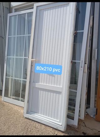 Puerta PVC Blanca 80x210