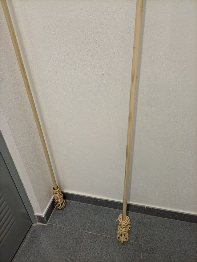 Barra de cortina beige