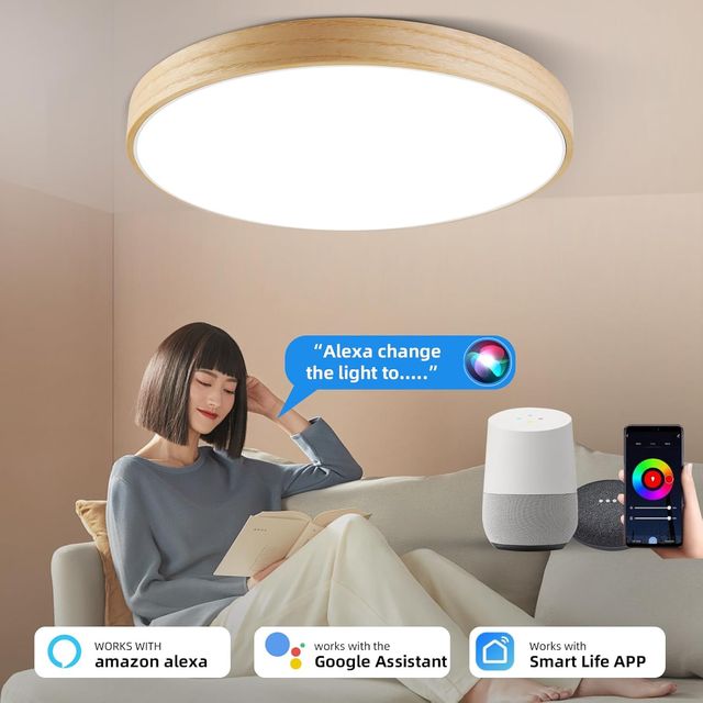Lampada da soffitto LED Smart Wifi da 28 W 28 cm