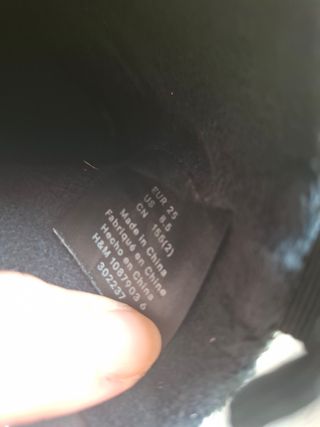 Stivaletti vernice neri H&M bambina 25