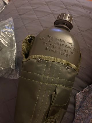 Borraccia Esercito con Copertura Verde