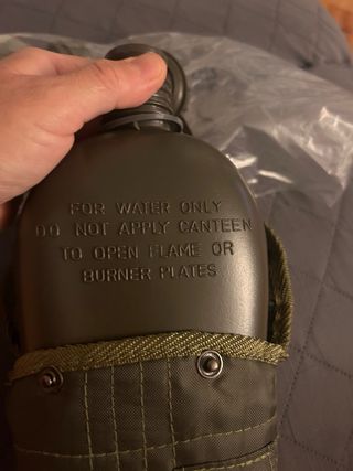 Borraccia Esercito con Copertura Verde