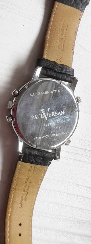 Reloj Paul Versan Cronógrafo Negro