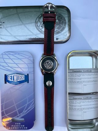 Reloj Correa Cuero Verde y Marrón