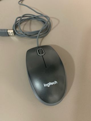 Ratón Logitech y Teclado HP USB Negro
