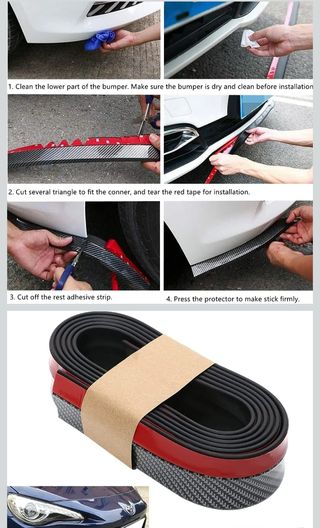 Lip Parachoques Coche Universal Carbono