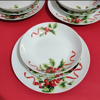 Vajilla Excelsa Porcelana Navidad