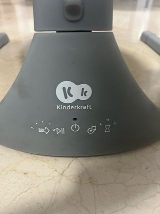 Mecedora Kinderkraft gris con mando