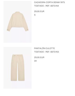 Conjunto Zara Total Look