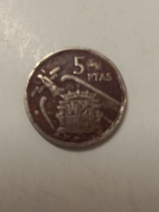 Moneda 5 Pesetas 1957 Franco