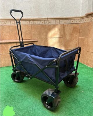 Carro Plegable Azul para Playa