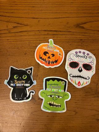 Maschere Viso Halloween - 4 Pezzi