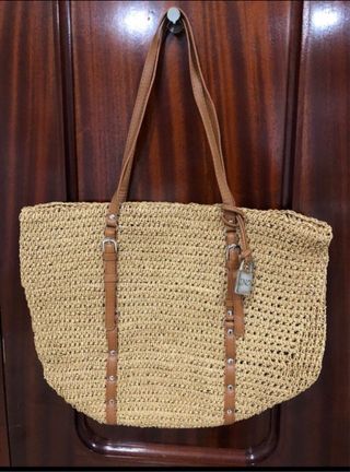 Bolso de mano Uno de 50 beige