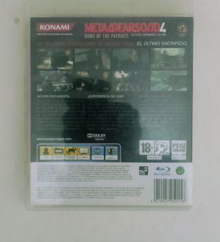 Metal Gear Solid 4 PS3 Konami