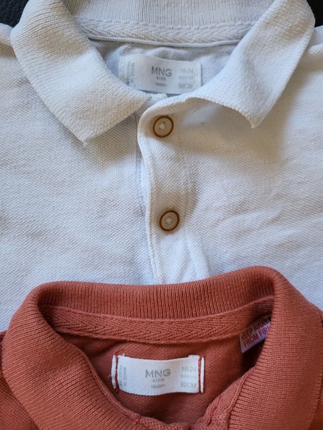 Pack 2 polos Mango bebé T. 18-24