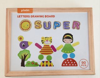 Lavagna magnetica Yixin con lettere