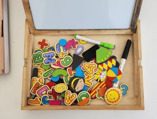 Lavagna magnetica Yixin con lettere