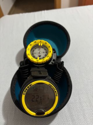 Ordenador de buceo Cressi Donatello,brújula,funda