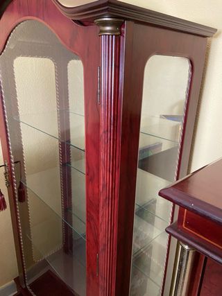 Vitrina inglesa madera y cristal
