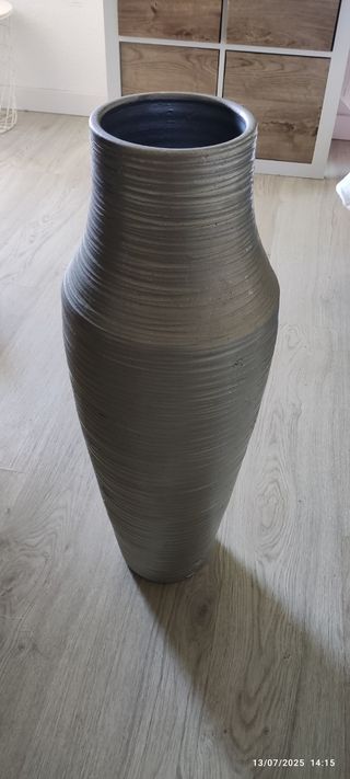Jarrón Plateado 70cm