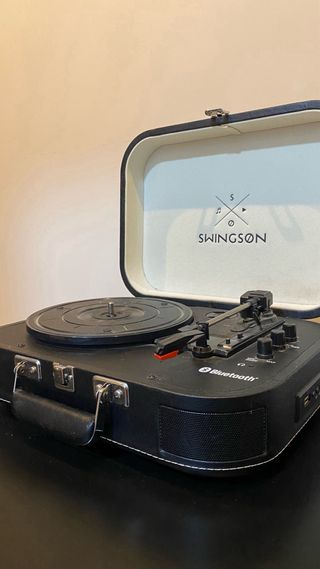 Tocadiscos Bluetooth Negro