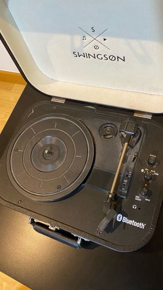 Tocadiscos Bluetooth Negro