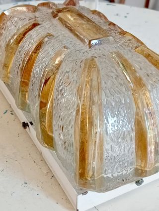 Aplique cristal vintage ámbar