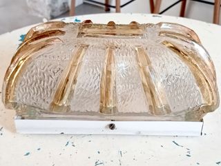 Aplique cristal vintage ámbar