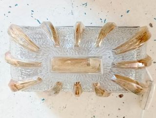 Aplique cristal vintage ámbar