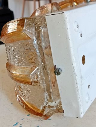 Aplique cristal vintage ámbar